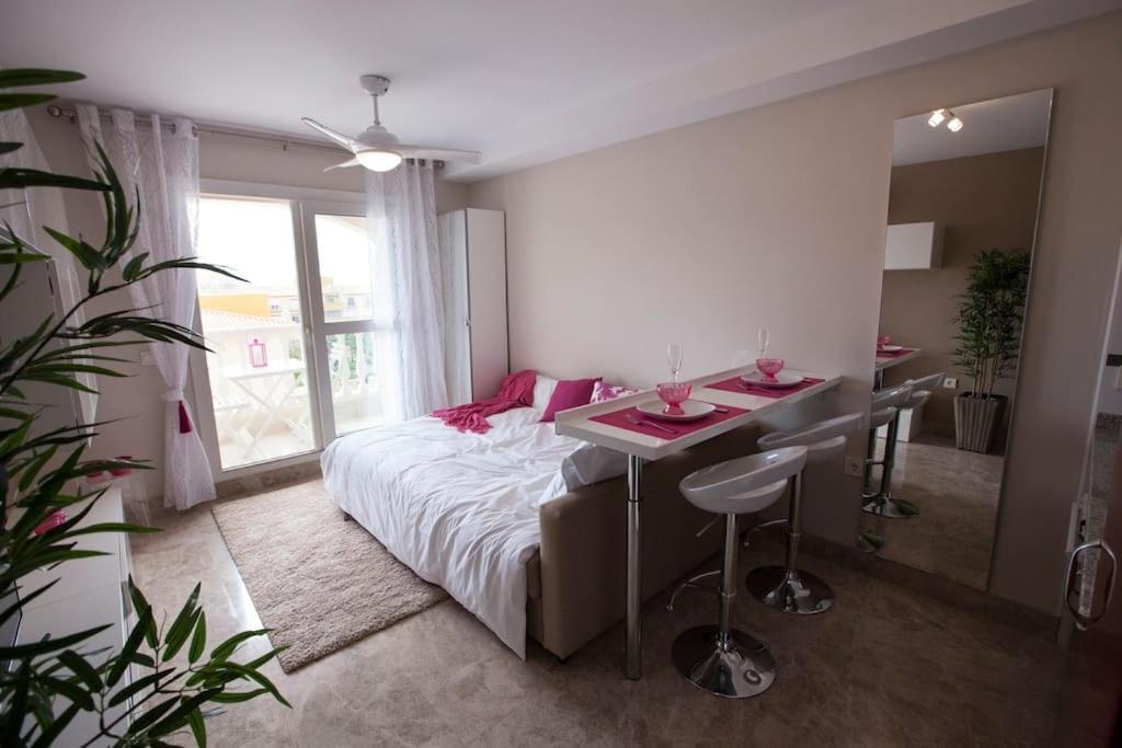 Beau Studio Meuble Avec Vue Mer Almerimar Esterno foto